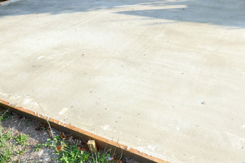 Outdoor concrete surface
